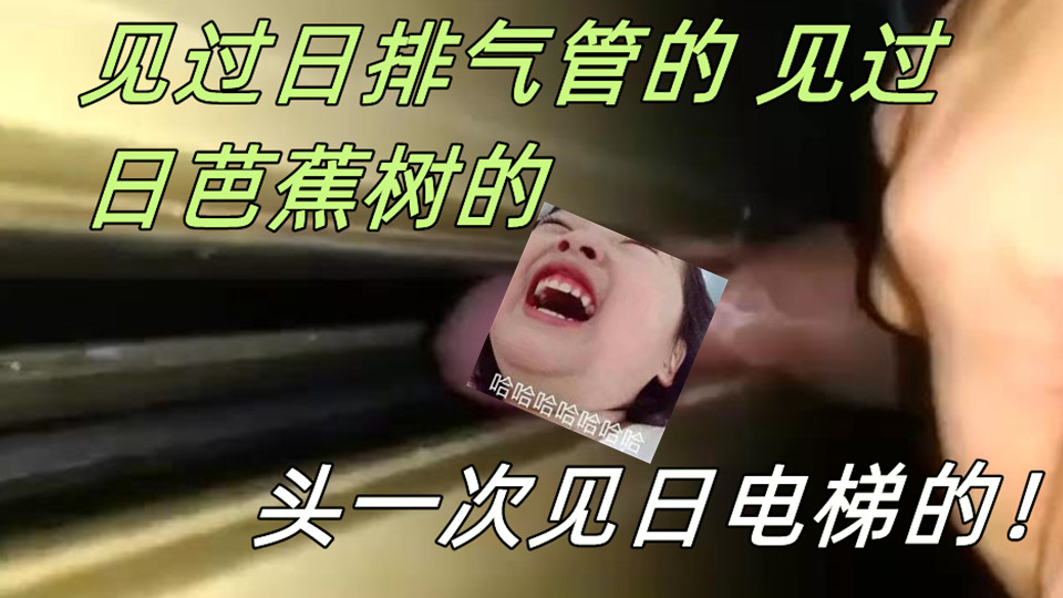 见过日排气管的,见过日芭蕉树的,头一次见日电梯的! 见过日排气管的,见过日芭蕉树的,头一次见日电梯的!