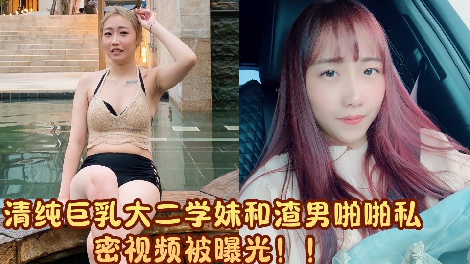 清纯巨乳大二学妹和渣男啪啪私密视频被曝光!!