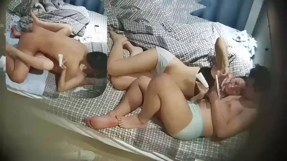 新台流出高校附近旅馆摄像头偷拍，放假不回家的大学生情侣共度性爱时光